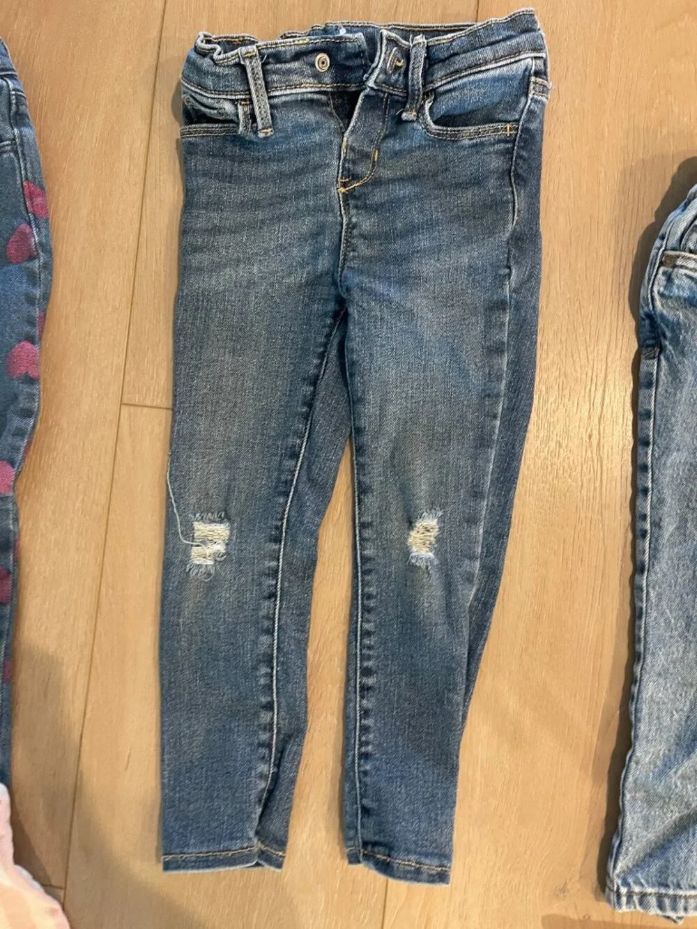 EUC Lot of 7 Toddler Girl's 4T Jeans. Old Navy and Cat & Jack